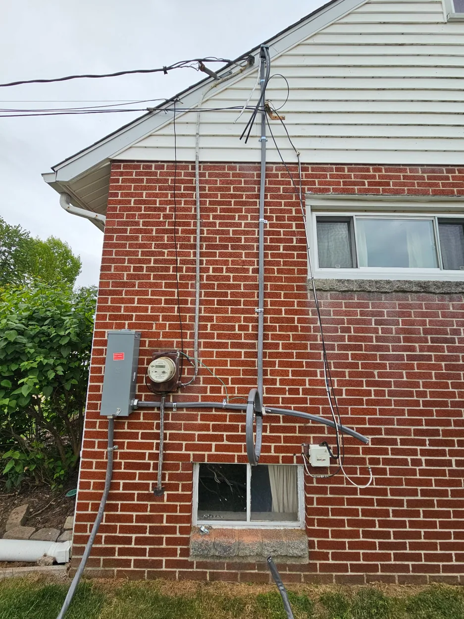 After: Pasadena service installation awaiting BGE connection